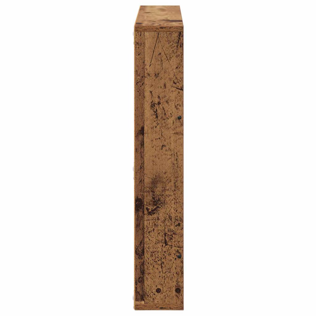 Magazine Shelf 2 pcs Reclaimed Wood Look 80 x 12 x 70 cm Engineered Wood