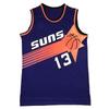 Nash Phoenix Suns 13 Purple Basketball Jersey Men Women Unisex Sportswear Short Sleeve Team Fan Apparel