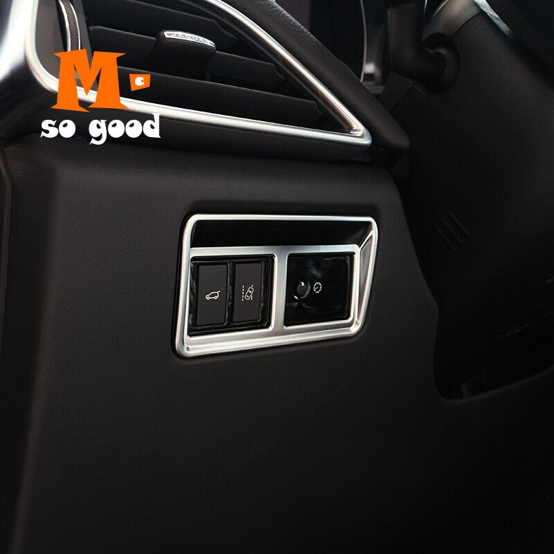 Для Jaguar F-Pace fpace X761 2016 2017 автомобильные аксессуары для интерьера ABS задний переключатель ворот багажника декоративная накладка