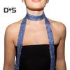 Women Long Scarf Shiny Sequins Comfortable Long-wear Scarf Sequin Embellished Decorative Scarf Daily Party Wear