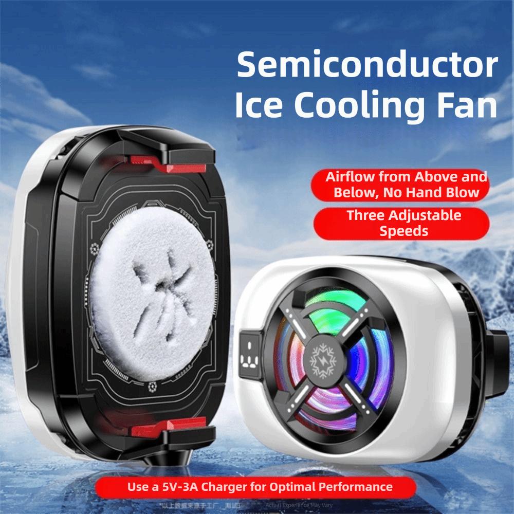 Digital Display Portable Phone Cooler Powerful Cooling Fan Phone Cooler Backclip  Gaming