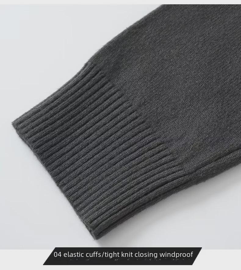 Мужской модный брендовый свитер с высоким воротом — свободный, теплый, толстый, на осень/зиму