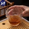 Hammer Pattern Heat Resistant Glass Tea Pitcher Dispenser Creative Transparent Teacup Kung Fu Chahai Water Cup Home Drinkware