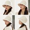 Dome Felt Fedora Hats Vintage Bucket Cap Fashion Jazz Hat  for  Women