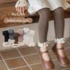 New Autumn Children's Striped Lace Pantyhose: Korean-Style Girls' Nine-Point Leggings