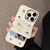 Стильный цветной складной зеркальный чехол-книжка с бриллиантами для iPhone 15 14 13 12 11 Pro Max, устойчивый к падениям, чехол для телефона с мультяшной девочкой