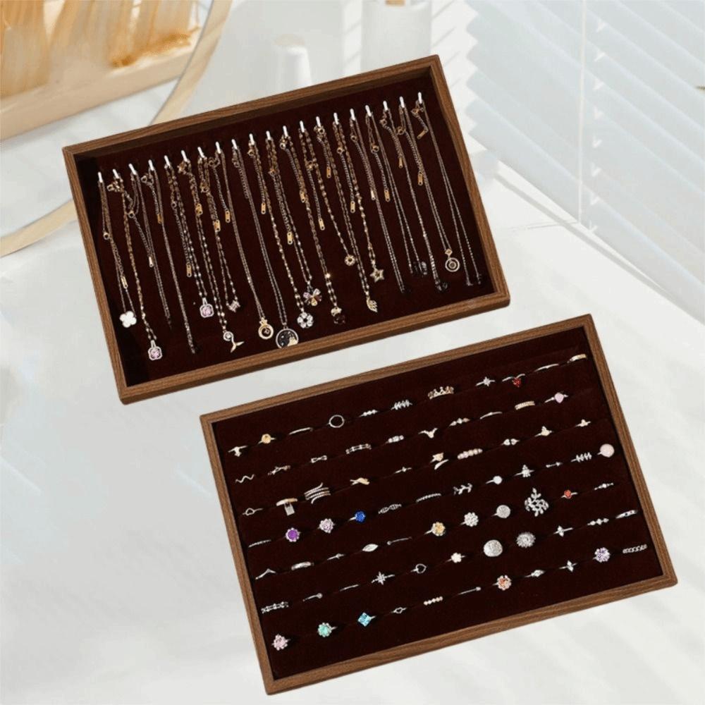 Flat Bottom Jewelry Display Tray Stackable Bracelets Storage Organizer  Trinket