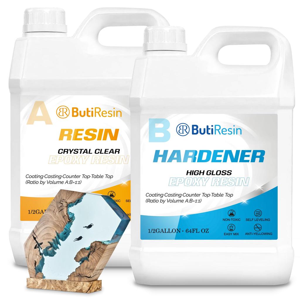 ButiResin Epoxy Resin Resin Liquid Large Capacity 1 Kg Epoxy Resin Resin Liquid Hard Type For Various DIY Projects Epoxy Resin Two-component