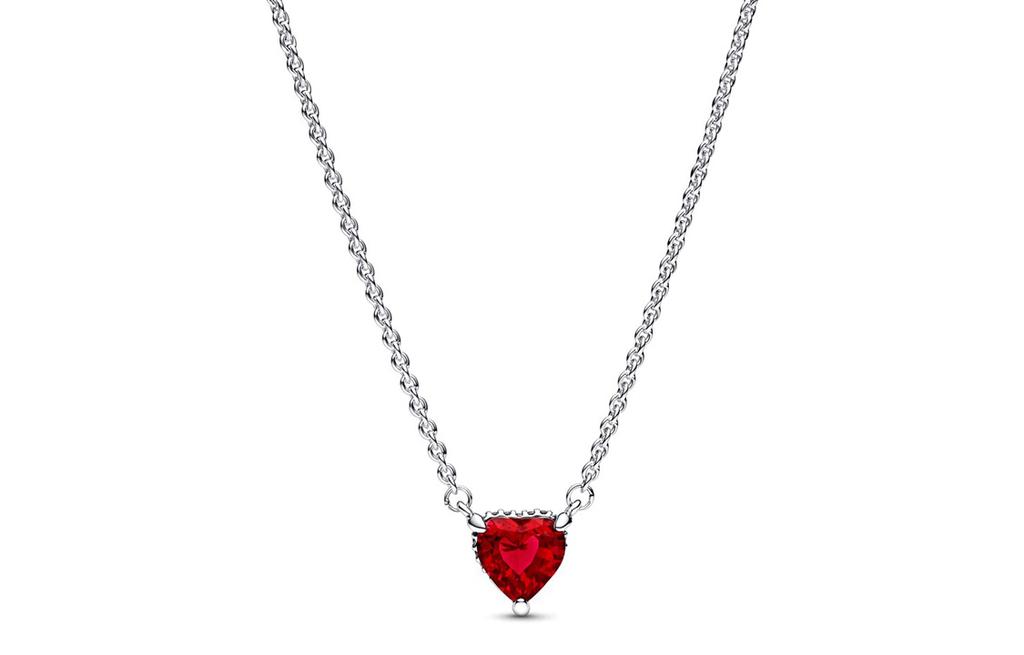 Pandora 925 Sterling Silver Synthetic Cubic Zirconia Necklaces Women's 392542C01