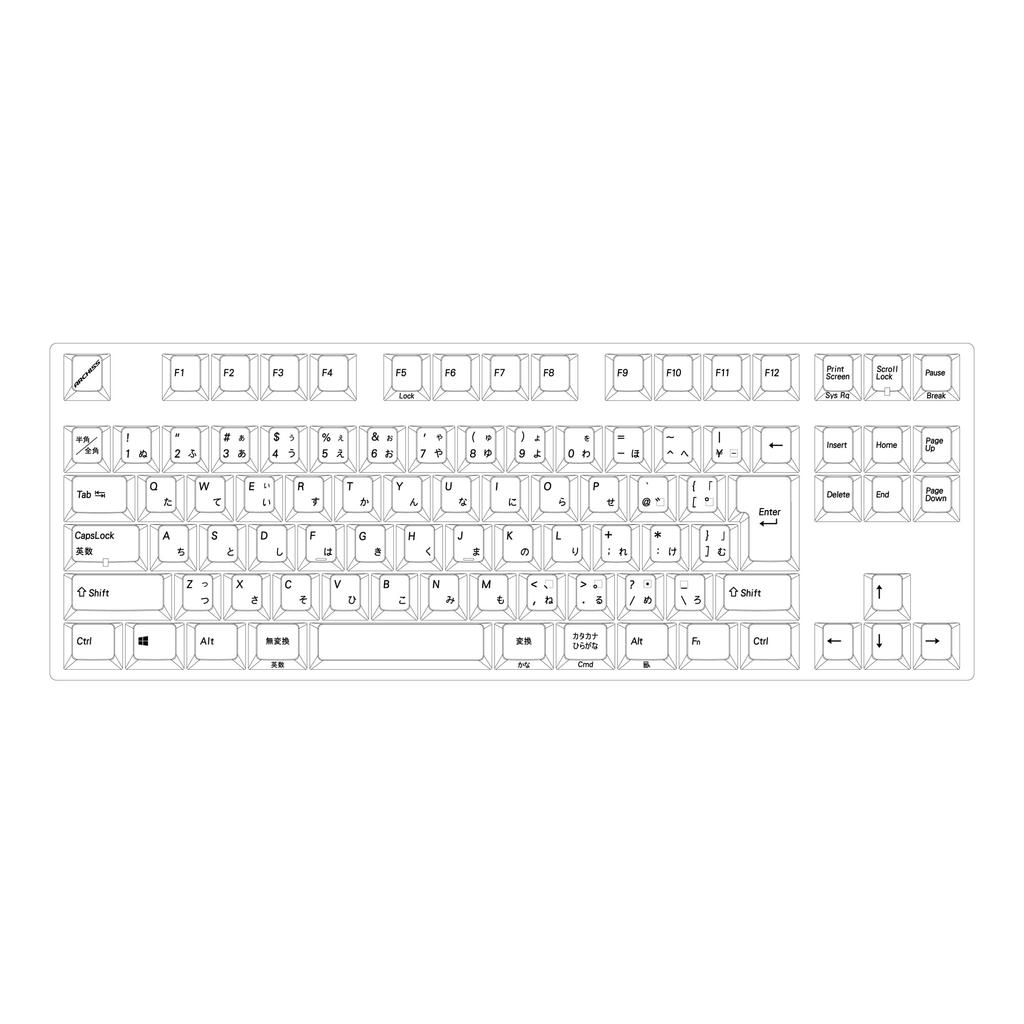 Механическая клавиатура Archiss Maestro TKL Модель со съемником клавиш Японская раскладка Количество клавиш 91 Синие переключатели AS-KBM91/CGBAWP