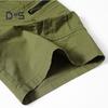 Men Cropped Pants with Multi-Pockets Design Mid-rise Button Zipper Fly Straight Leg Solid Color Cargo Shorts