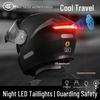 Zebian Full Face Motorcycle Helmet with LED Taillight