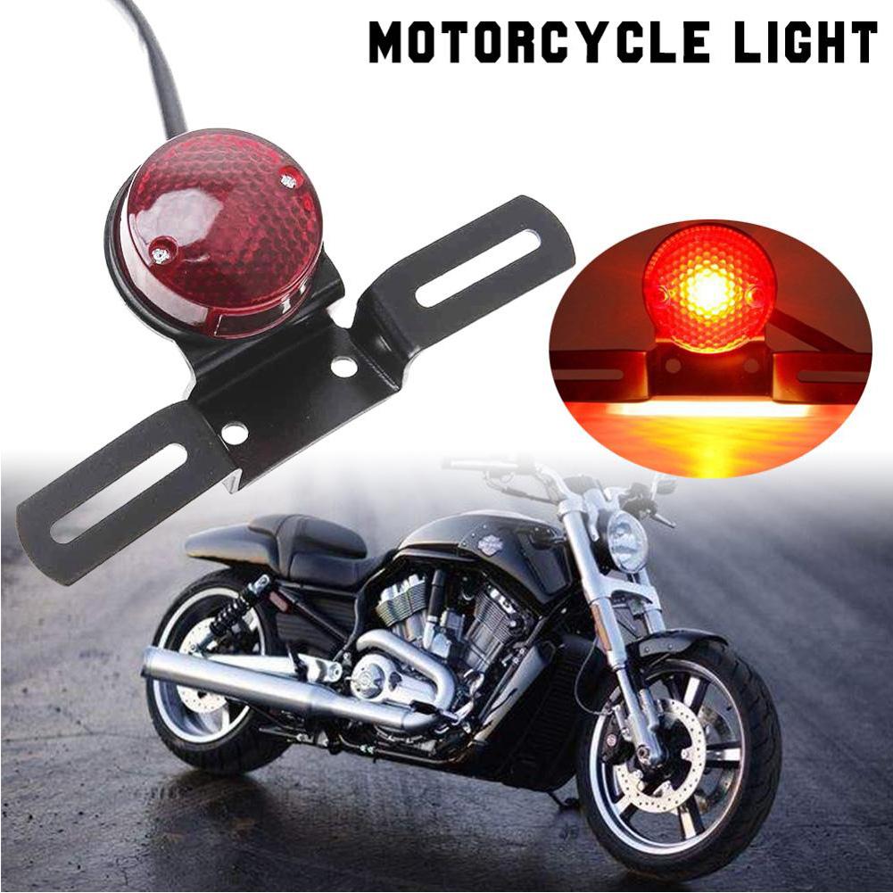 12В Галогенные Задние Фонари Мотоцикла Задний Стоп-Сигнал Торможения Cafe Racer Для Чоппера Боббера Мотоциклетные Аксессуары