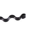 Унисекс Ободок Черный Металлический Волнистый Ободок для Волос