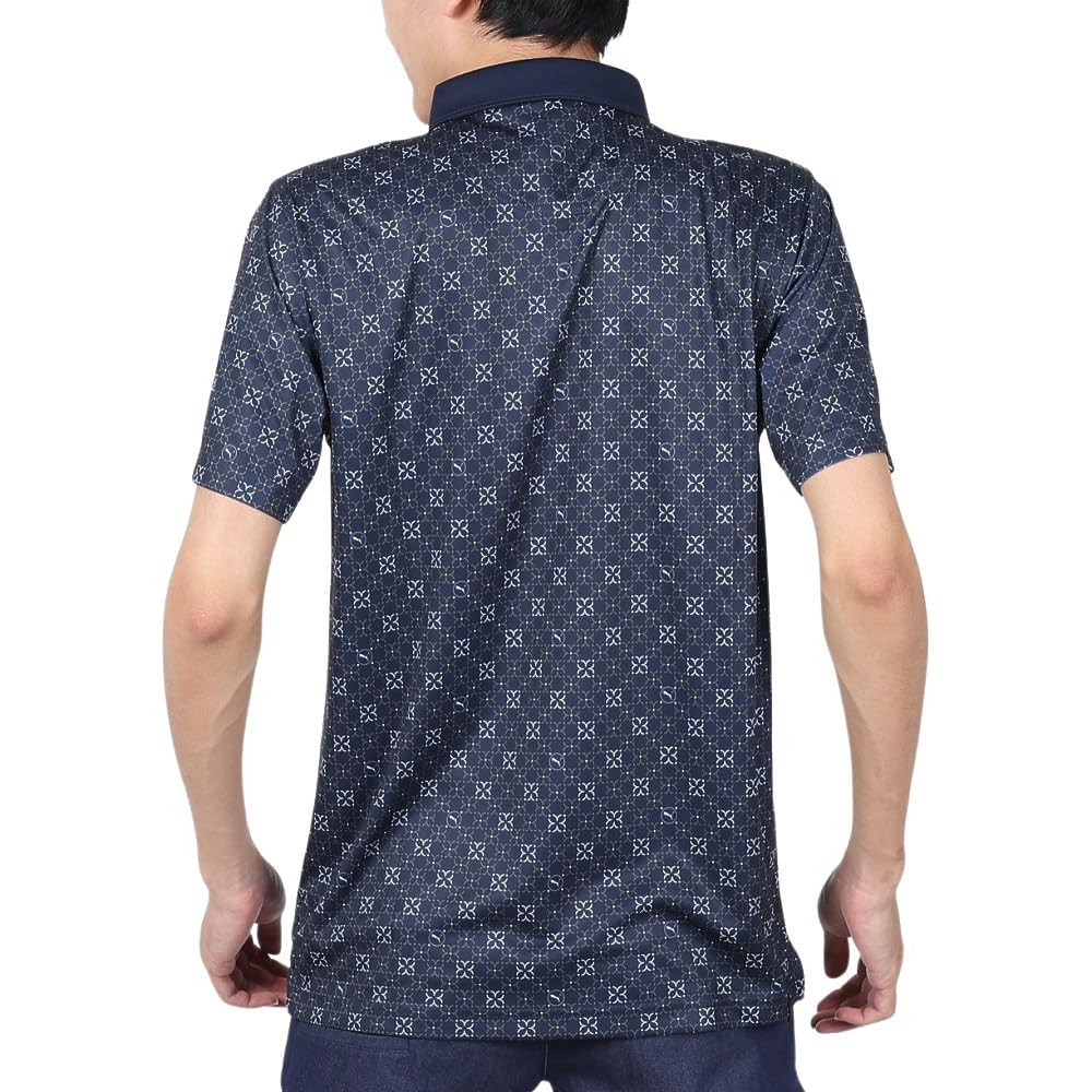 Рубашка для гольфа GOLF Pure Monogram Deep Sky [PUMA] Поло/626275 Мужская Темно-синий/Сланцевый