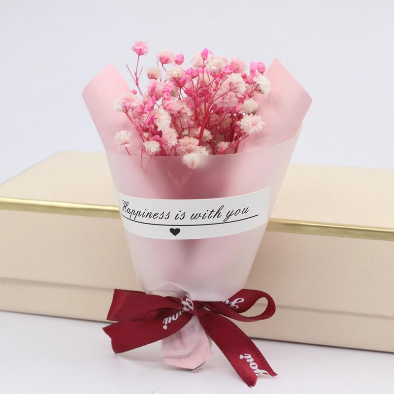 Букет из мини натуральных сухоцветов Baby's Breath Fresh Preserved Bouquet Decor
