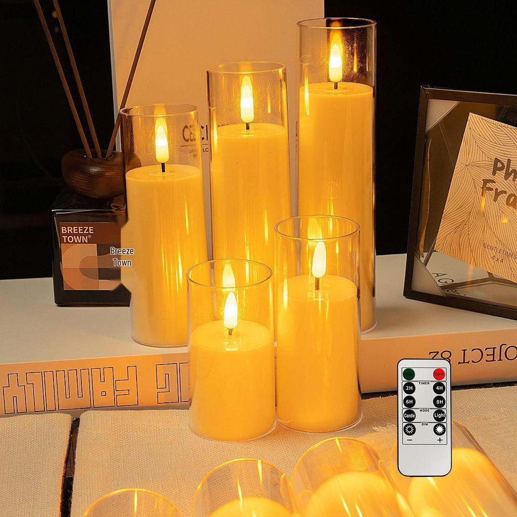 Remote Control LED Flickering Candle Cup for Weddings and Birthdays