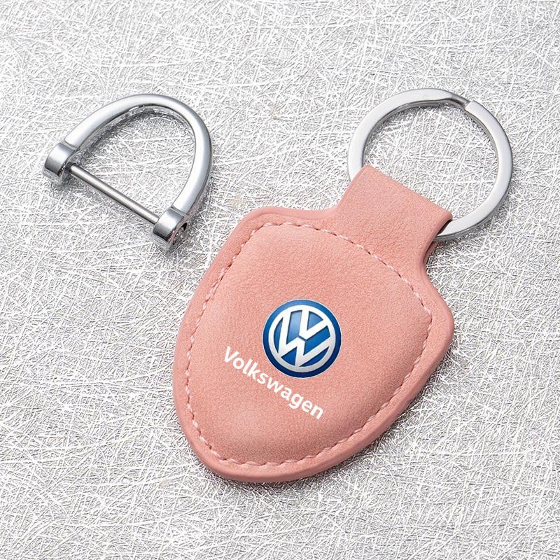 Модный автомобильный брелок-кольцо Кожаный брелок для Volkswagen VW Golf Tiguan Jetta Transporter Passat T5 Polo Touran Scirocco Arteon Jb9