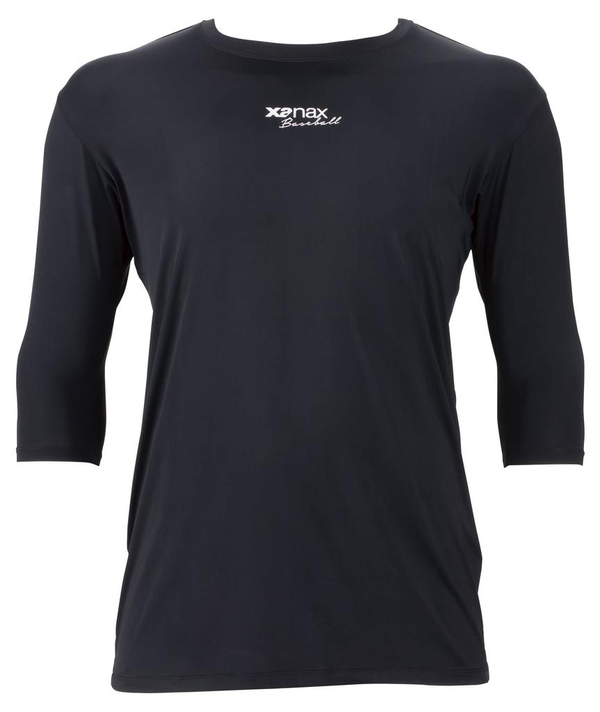 Xanax Underwear Complete Undershirt 2 Low Neck Sleeve Junior Black 160 BUS772J 3/4 (90)