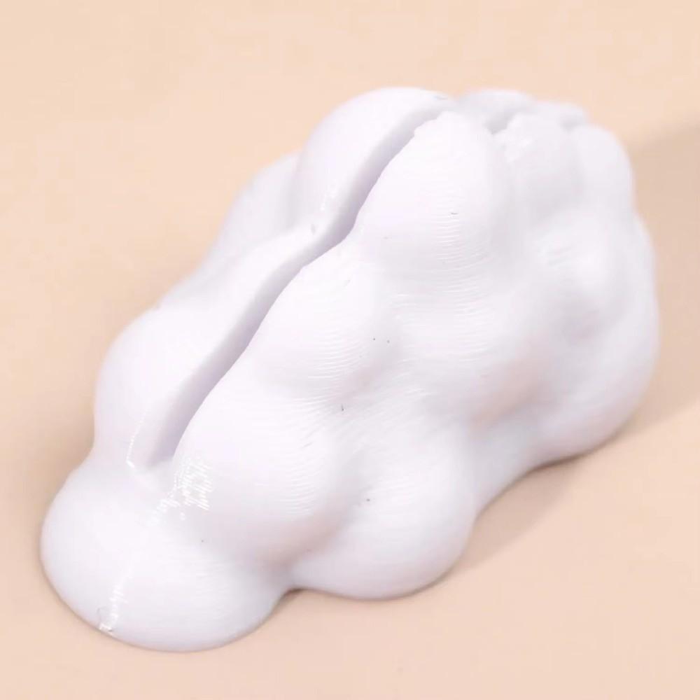 3pcs Cloud-Shaped Photo Holders 3D Printed Business Card Holder Desktop Ornaments Room Decoration