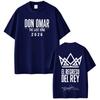 Rapper Don Omar The Last King Tour 2026 Print Tshirt Unisexs and Unisexs Fashion Tshirt Shortsleeve Casual Cotton Tshirt Tops
