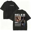 Vintage Washed Rapper Rels B Graphic T Shirts High Street Fashion Trend Short Sleeve Tshirt Unisex Casual Loose Cottontshirts