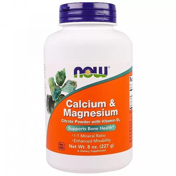 Now Foods Calcium & Magnesium, Powder 227 G