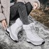 Women Boots Waterproof Winter Shoes Snow Boots Platform Keep Warm Ankle Black Boots with Thick Fur Heels