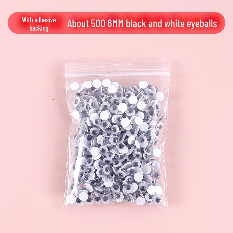 Красочные самоклеящиеся подвижные глаза с ресницами для поделок своими руками