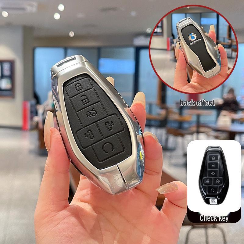 Ключница Denza D9 2025 - Роскошный Металл и Кожа с Продвинутой Пряжкой для Модели Honor DMI