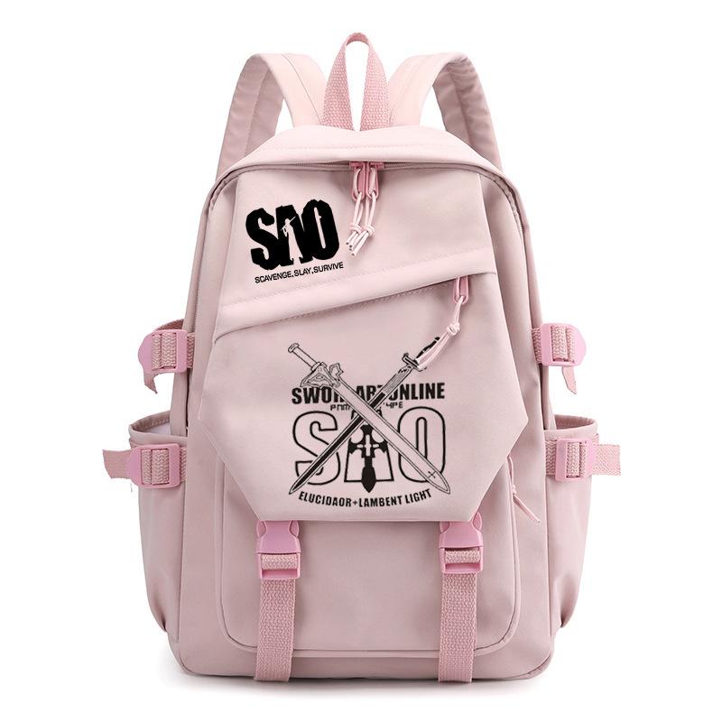 Personality Surrounding Trends Backpack Junior High School Students Primary School Students Campus Leisure Simple Large-Capacity Schoolbag
