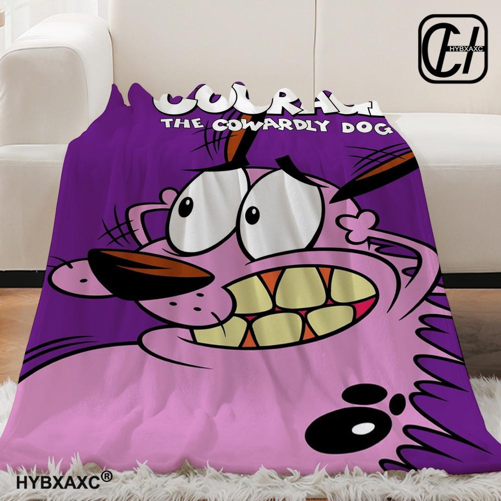 C-Courage The Cowardly Dog Printed Blanket Warm Soft and Comfortable Home Travel Blanket Sofa Bedding Cover Blanket Gift