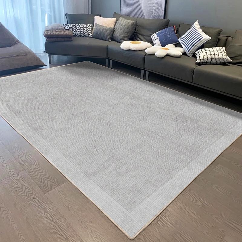 Modern Minimalist Geometric Floor Mat In Neutral Tones for Living Room or Bedroom