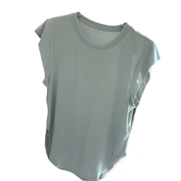 Приятная к коже, быстросохнущая футболка свободного кроя для йоги, бега, пеших прогулок и пилатеса