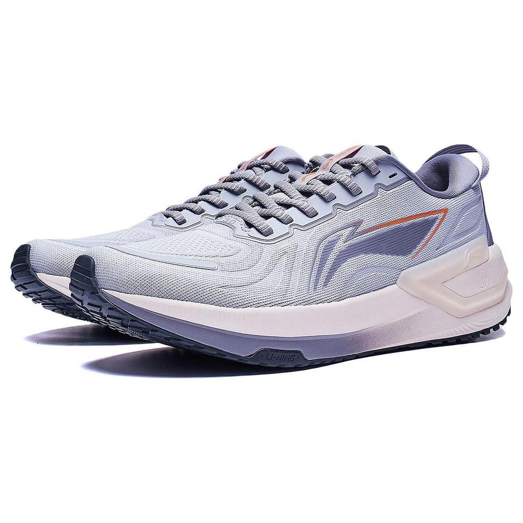 Li Ning YueYing 3.0 Удобный Текстиль, Амортизация TPU Дышащая Поддержка Низкие Беговые Кроссовки Мужские Голубиный Серый ARHT019-14