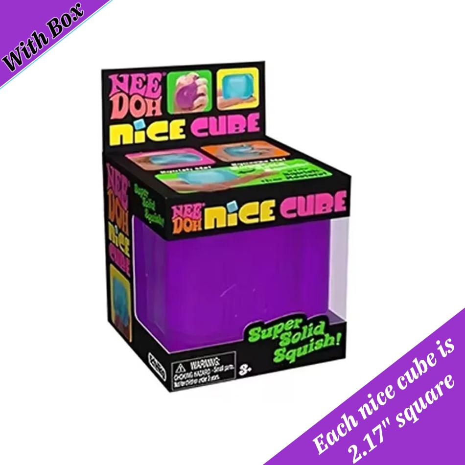 Горячая распродажа Nee-Doh Nice Cube Сенсорный сжимаемый куб для снятия стресса и развития моторики пальцев Игрушка для взрослых Зажимать и играть Подарок