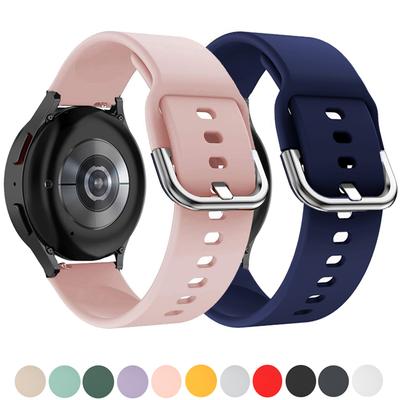 20 мм 22 мм ремешки для часов для Galaxy Watch Active 2/7/FE/5/pro/6/4/Classic/3/Gear s3 силиконовый браслет Huawei watch GT/5/4/3/2 ремешок