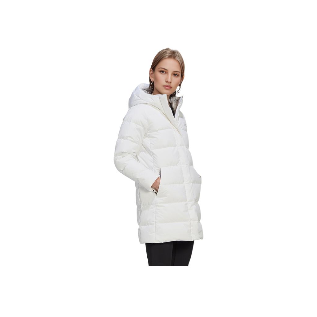 Adidas W Mid Down Coat Outdoor Sports Hooded Down Jacket Winter Women Coats White GE9992