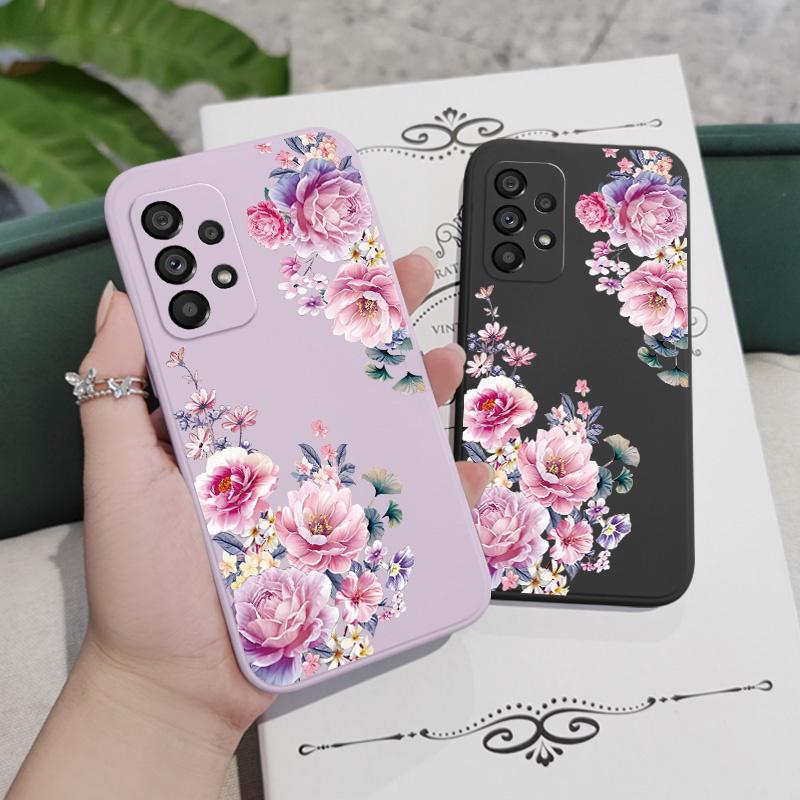 Шелковый Брокардовый Чехол Для Samsung Galaxy A73 A53 A33 A23 A13 A03 A72 A52 A52S A32 A22 A12 A02 A02S A71 A51 A31 A21S 4G 5G Обложка