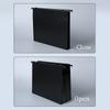 Side Expandable Design Hanging Folder PP Data File Bag Stationery Binder Contract Clamp