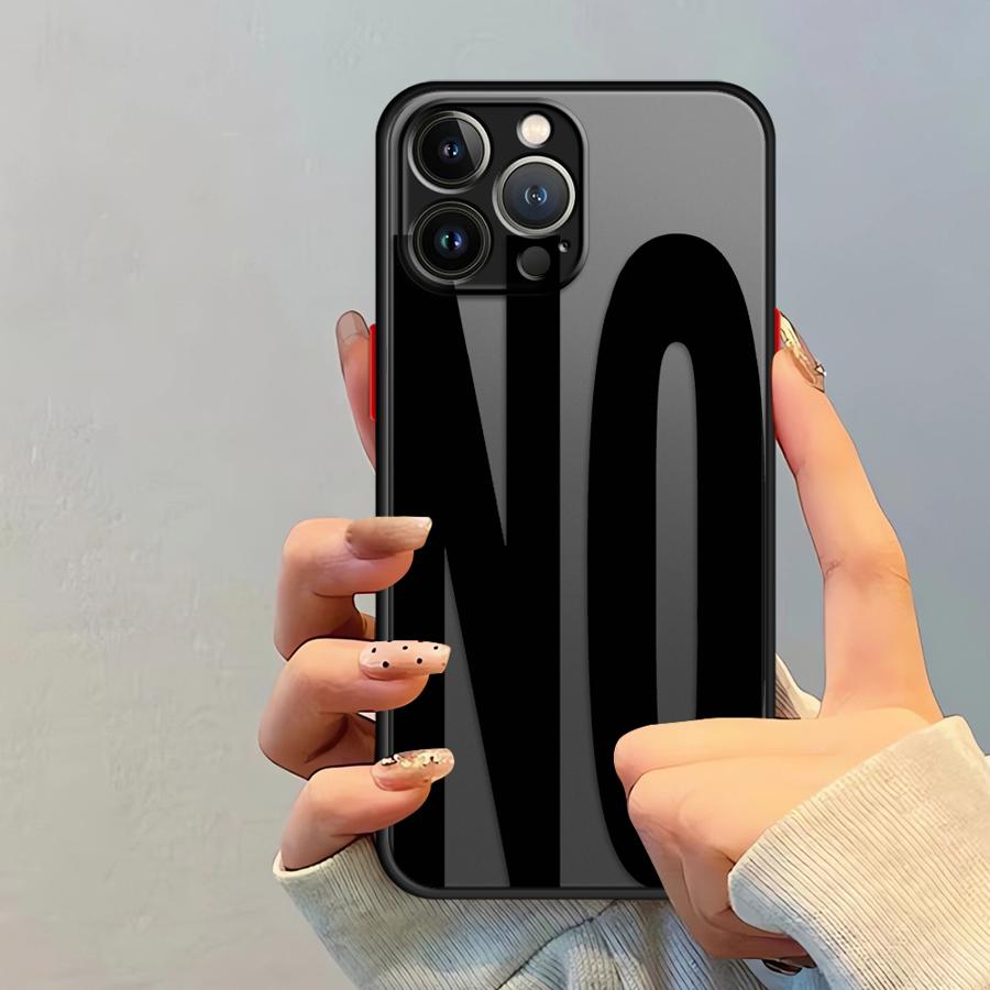 ЧЕХОЛ «ДА И НЕТ» для iPhone 17 Pro Max XS XR Air 7 8 SE 15 12 11 13 Mini 16 Plus 14 Funda Задняя крышка телефона