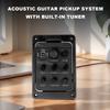 Пластиковый 301 Звукосниматель для гитары с тюнером Преамп для гитары Presys Пьезозвукосниматель Эквалайзер для гитарного резонаторного отверстия Запчасти Аксессуары