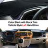 Для Ford Transit 2002-2009 автомобильная крышка приборной панели DashMat ковер накидка защита центральной консоли солнцезащитный козырек 2008 2007 2006 2005
