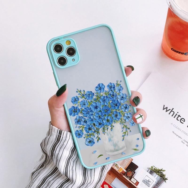 Ретро Масляная Живопись Цветок Чехол Для Телефона Для iPhone 11 12 Pro Max 16 15 Pro Max 13 12 Mini X XR XS SE2 8 7 Plus 14 Plus Чехлы