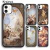 Krajews Vintage Baroque Painting Phone Case Cover For iPhone 17 Air 16 15 14 plus 12 13 pro max coque Fundas