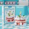 Кавайи Мини-Торт Микро Строительные Блоки Детские Игрушки 3D Модели Образовательные Игрушки DIY Подарки на День Рождения Новые Продукты