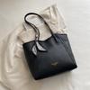 Large Capacity Simple Korean Style Mom Tote Bag Daily Commute Single Shoulder Bag