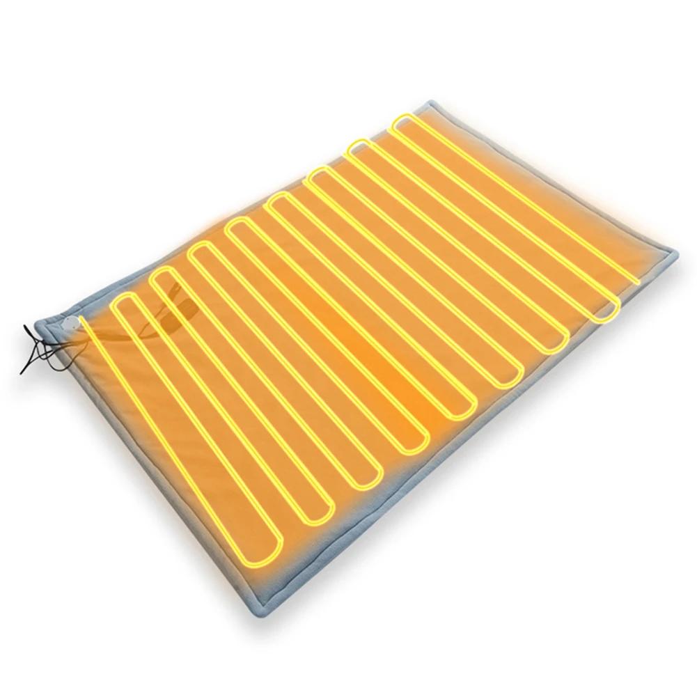 12V Автомобильный Электрический Обогреваемый Плед-Коврик Для Холодной Погоды Зимний Теплый Дорожный Электрический Обогреваемый Плед-Матрас Для Автомобилей Грузовиков Автодомов