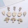 50 Pack Wooden Cutouts Shapes, MDF, Craft Shape, Wood Tags, Embellishments, Decoration, , Diy