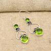 Peridot Earrings Gemstone Jewelry, 925 Solid Sterling Silver Earrings, Handmade Jewelry Birthstone Earrings, Gift For Him